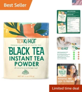 4 oz Instant Unsweetened Black Tea Powder - Quick Refreshing Beverage Mix - Picture 1 of 9