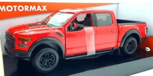 Motormax 1/24 Scale 79344 - 2019 Ford F-150 Raptor Pick Up - Red - Picture 1 of 5