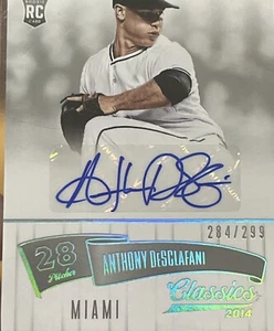 2014  Classics Significant Signatures Silver 284/299 Anthony DeSclafani Auto - Picture 1 of 3