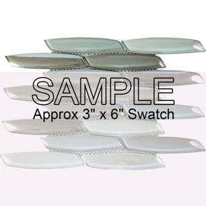 Yves Silver Mosaic Glass Tile Decorative Backsplash Wall Shower Polished Tiles - Picture 1 of 7