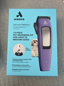 Andis EasyClip Cordless II Adjustable Clipper 12- piece + Nail Clipper - Picture 1 of 3