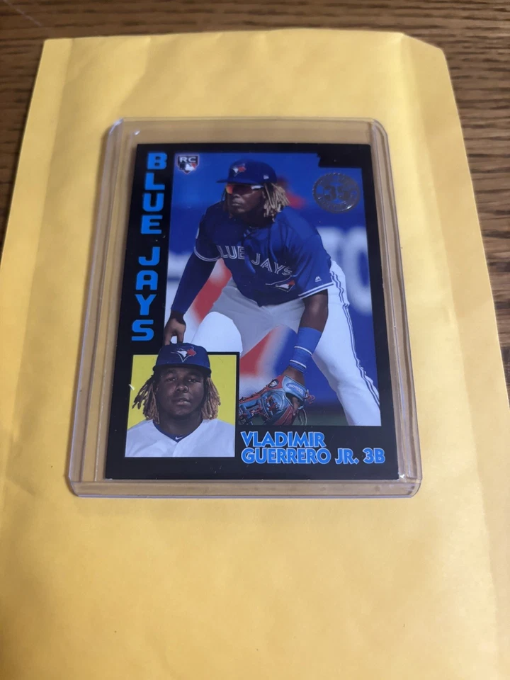 Atualização Topps 2019 Vladimir Guerrero Jr. 1984 35º aniversário preto/299 novato - Imagem 1 de 2