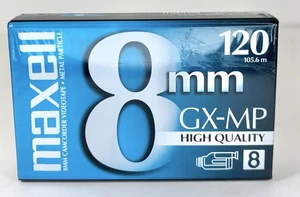 Maxell 8mm GX-MP High Quality 120 Camcorder Video Cassette Tape Sealed - Picture 1 of 6