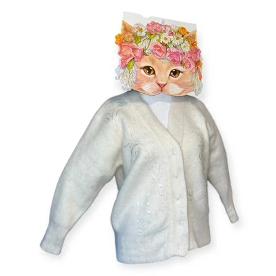 SUÉTER SUAVE PELUDO PIEL DE ANGORA HINCHADO ROCKABILLY DE COLECCIÓN CAPRICHOSO PIN UP SWING GRUNGE Foto 1 de 4