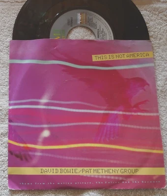 Single: David Bowie / Pat Metheny Group - This is not America, 1985, /"2" - Bild 1 von 2