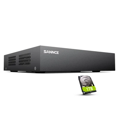 Sistema de cámara de seguridad de vigilancia para el hogar SANNCE 8 canales 1080P Lite con cable DVR Foto 1 de 4