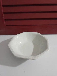 Zuppiera/insalata/verdure ottagonale JB Ironstone bianca vintage - Foto 1 di 4