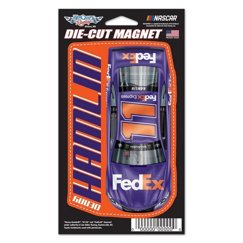 Denny hamlin Wincraft 2018 #11 Fed Ex Express 3"x5.375" Magnet FREE SHIP Cover