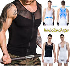 Men's Slimming Body Shaper Belly Chest Compression T-shirt Abdomen Tanks Tops US