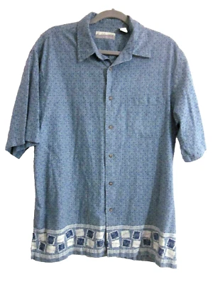Camisas Hawaianas Fieldmaster Talla Grande Manga Corta Azul Abotonada Lien Foto 1 de 4