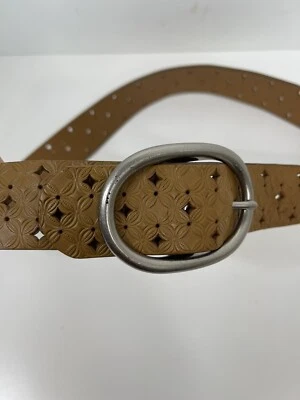 Cinturón perforado Fossil para mujer talla 32-34 cuero marrón boho vintage Foto 1 de 4