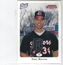 1996 Harrisburg Senators (Double-A Montreal Expos) Tony Barron