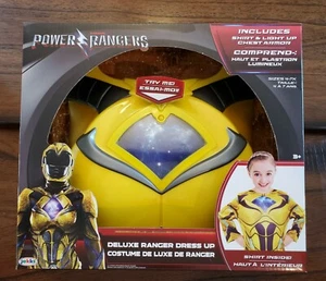 Power Rangers Deluxe Ranger Dress Up Shirt and Chest Armor (Yellow/Slate) - Picture 1 of 5