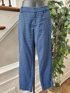 Merona Blue Women's Cotton & Polyester Stretch Extensible Classic Pant Size 8 - Picture 1 of 11