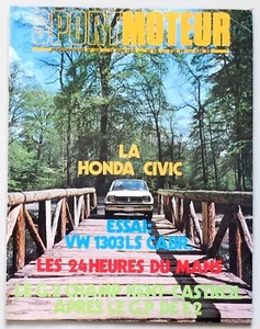 SPORT MOTEUR n°339 - 1973 - HONDA CIVIC VW 1303LS CABR 24H MANS ICKX FERRARI 312 - Photo 1/1