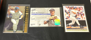 Don Mattingly Lot of 3 1994 Upper Deck SP 1993 Upper Deck 1995 Studio Yankees