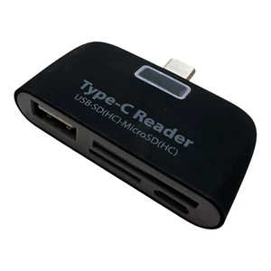 Kartenleser 4 in 1 Speicherkarten USB Typ-C Lesegerät Micro SD SDHC OTG Adapter - Picture 1 of 6