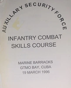De colección 1996 USMC Infantería Combate Habilidades Curso Cuerpo de Marines Bahía de Guantánamo Cuba - Imagen 1 de 1