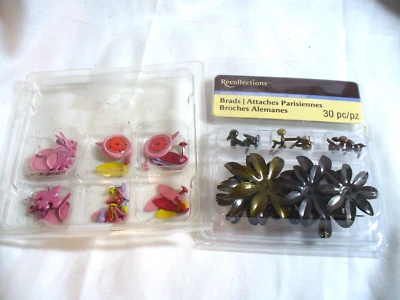 Brads Recollections - Adornos florales de metal 30 piezas (nuevo) y 5 paquetes de desconocidos Foto 1 de 4
