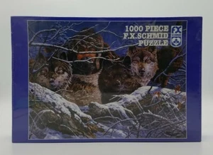 The Predators 1000 Pcs Jigsaw Puzzle FX Schmid 20x27 New Tom Antonishak Wolves - Picture 1 of 7