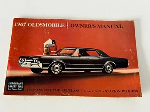 ORIGINAL 1967 OLDSMOBILE CUTLASS, 442, F85, WAGON OWNERS MANUAL - NOT A REPRO - Picture 1 of 6