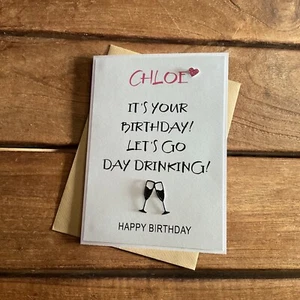 handmade personalised friend funny birthday card- “ It’s your birthday … - Picture 1 of 4