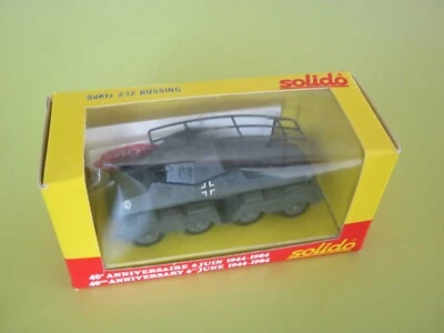 SOLIDO LES MILITAIRES 40 EME ANNIVERSAIRE SDKFZ 232 BUSSING + BOITE + NOTICE TBE - Photo 1/4