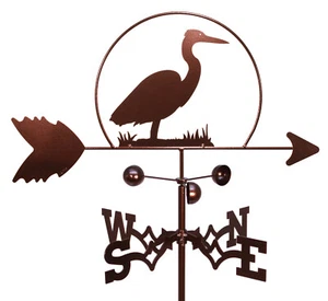 SWEN Products HERON BIRD Steel Weathervane - Picture 1 of 7
