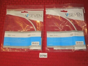 2 - V7 CBLHDAV-1E White Video Adapter HDMI Male to VGA Female - Picture 1 of 2