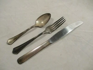 Vintage Silverplate Cutlery Set University of Michigan U of M Residence Hall - Picture 1 of 5