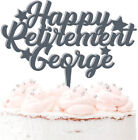 Happy Retirement Personalised Name Acrylic Cake Topper Custom Made Retiring C...