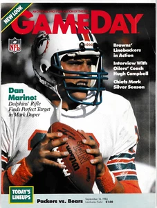 GREEN BAY PACKERS Sept 16, 1984 GAME DAY PROGRAM BEARS PACKERS DAN MARINO - Picture 1 of 4