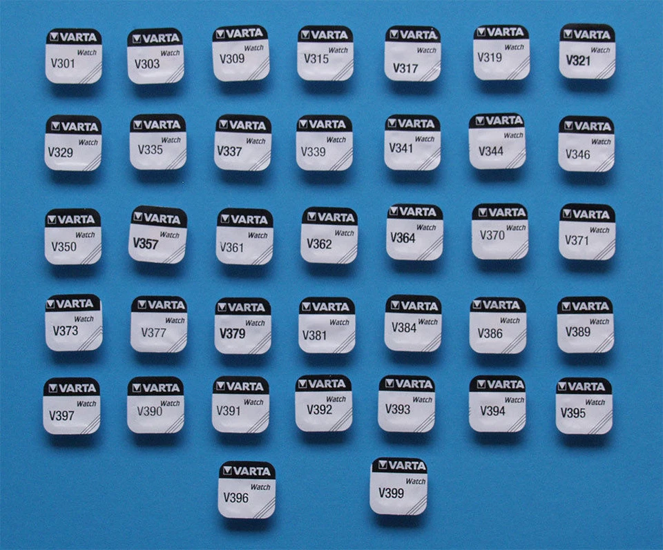 ENVOI SOUS SUIVI 1 Pile VARTA 1,55v pour montre Oxyde d'argent V301 à V399 - Photo 1/1