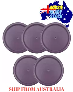 Tupperware Modular Mates Round Replacement Top Lid Seal #1607 Purple Set of 5 - Picture 1 of 7