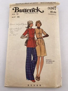Butterick Misses’ Dress, Tunic & Pants Pattern Size 14, Bust 36 Vintage 3267 - Picture 1 of 2