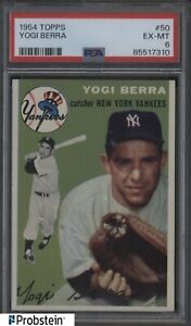 1954 Topps #50 Yogi Berra New York Yankees HOF PSA 6 EX-MT