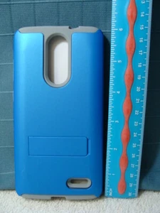 New Cricket Wireless ZTE Grand X4 Two-Piece Kickstand Shield (Grey or Blue) - Picture 1 of 5