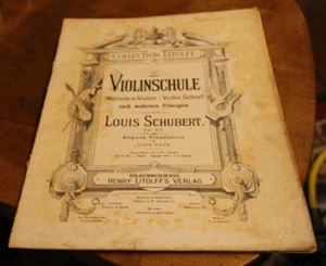 Violinschule ~ Louis Schubert ~ 1882 SC AP Schmidt Songbook - Picture 1 of 1