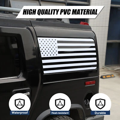 Pegatinas decorativas para ventanas laterales bandera de Estados Unidos decorativas para Hummer H2 2003-09 Foto 1 de 4