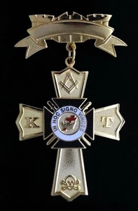 Freimaurerritter Templer Vergangenheit Eminent Commander Juwel (PEC-3) - Bild 1 von 1