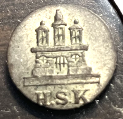 elf Germany Hamburg 1 Dreiling (3 Pfennig) 1836 HSK - Image 1 of 2