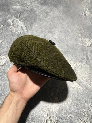 Gorra plana de noticiero de lana informal de tweed Kangol de colección de los 90 para hombre talla 57 Foto 1 de 4
