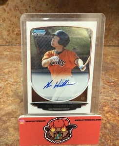 2013 Mac Williamson Bowman Chrome Auto RC #BCA-MW - Picture 1 of 2