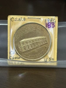1986 CSNA California State Numismatic Association 80th Anniversary Medal Token - Bild 1 von 2