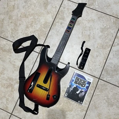 Nintendo Wii Guitar Hero World Tour Sunburst 95455.805 con pacchetto controller di gioco - Immagine 1 di 4