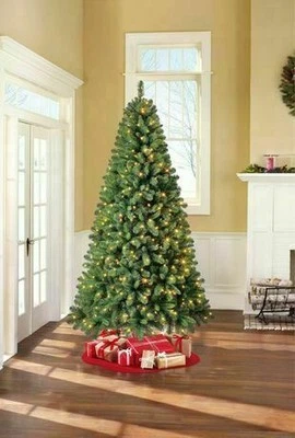 Holiday Time 7.5 Feet Kennedy Quick Set Fir With Led Color Changing Lights Green - Image 1 of 4