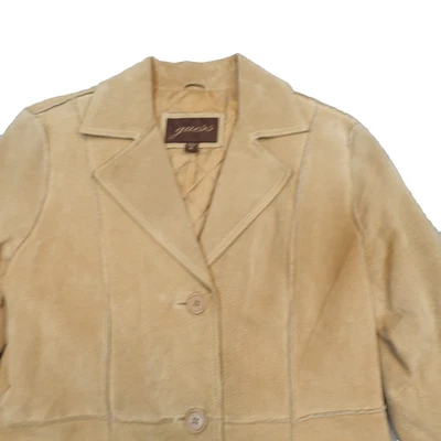 Guess замшевая куртка женщин 14 лоскутное одеяло стеганая подкладка приключения природы - Изображение 1 из 4