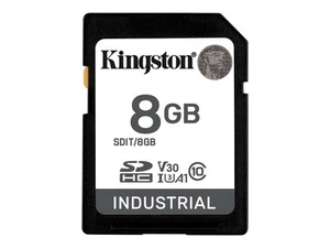 Kingston SDIT/8GB 8gb Sdhc Industrial -40c To Flsh 85c C10 Uhs-i U3 V30 A1 Pslc - Photo 1/4