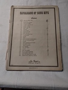 Cavalcade of Song Hits 1938 Sheet Music Book Piano Vocal Guitar Chords Leo Feist - Picture 1 of 10