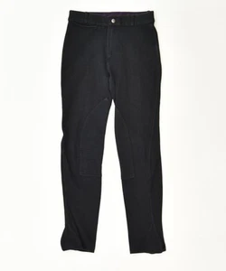 FOUGANZA Girls Slim Casual Trousers 13-14 Years W26 L26 Black Sports CI11 - Picture 1 of 3
